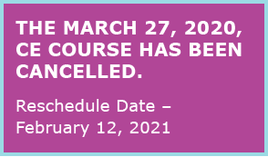 MARCH 27,2020 course cancelled